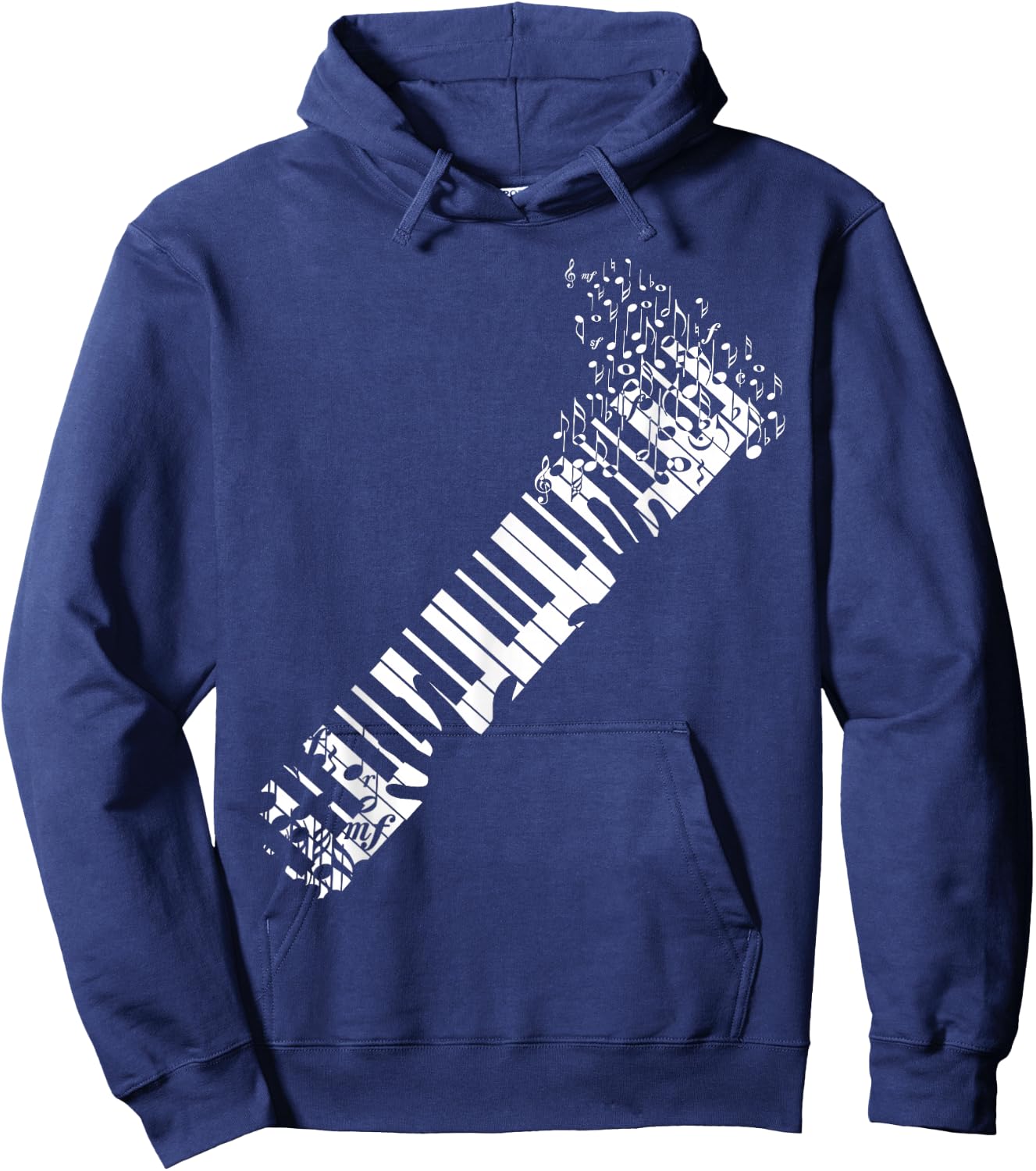 Keyboard piano design Women Kids Hoodie - Hoodie | Navy