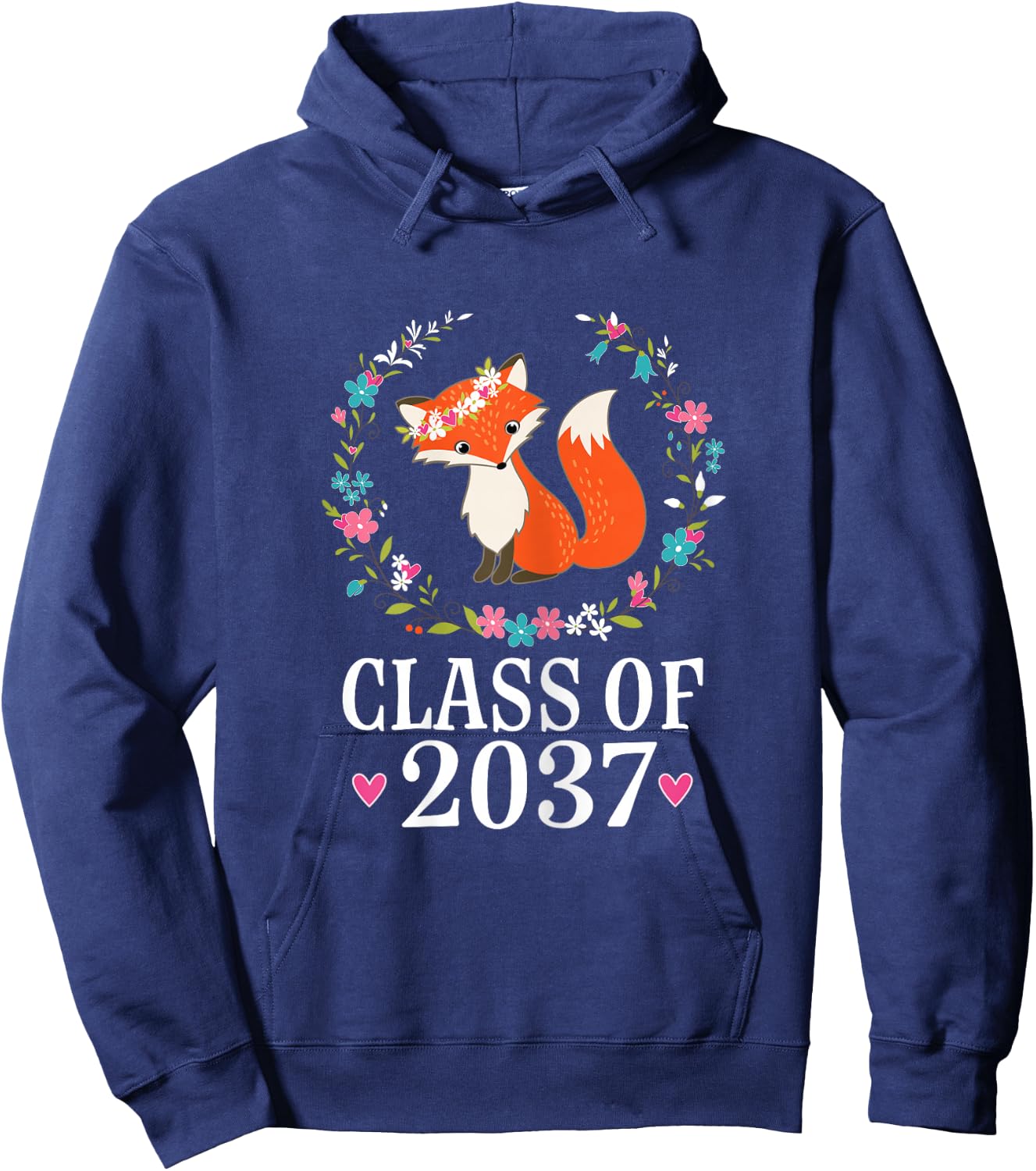 Class Of 2037 Kindergarten Graduation Quote Hoodie - Hoodie | Navy
