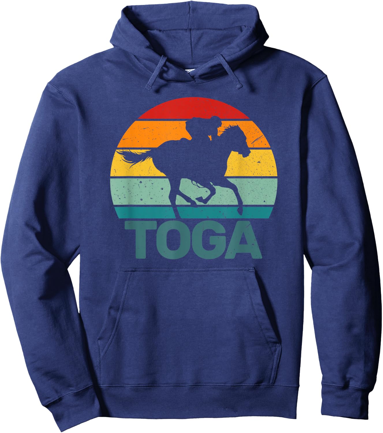 Saratoga Springs New York Toga Horse Racing Hoodie - Hoodie | Navy
