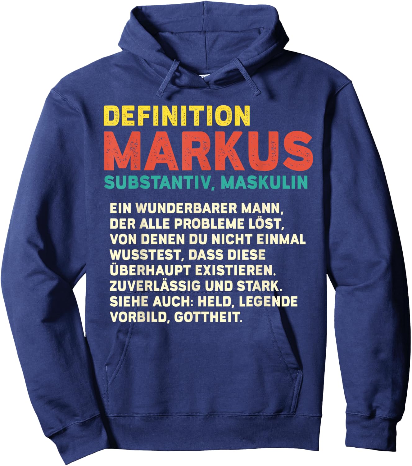 Name Markus - Definition Markus Hoodie - Hoodie | Navy