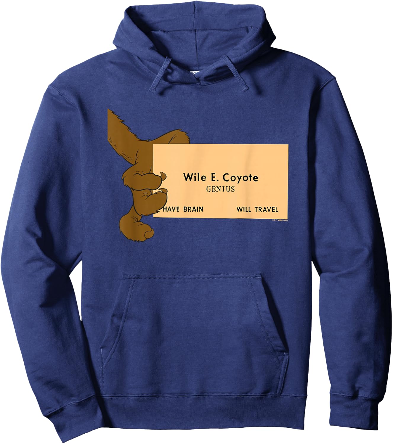 Looney Tunes Wile E. Coyote Genius Hoodie - Hoodie | Navy