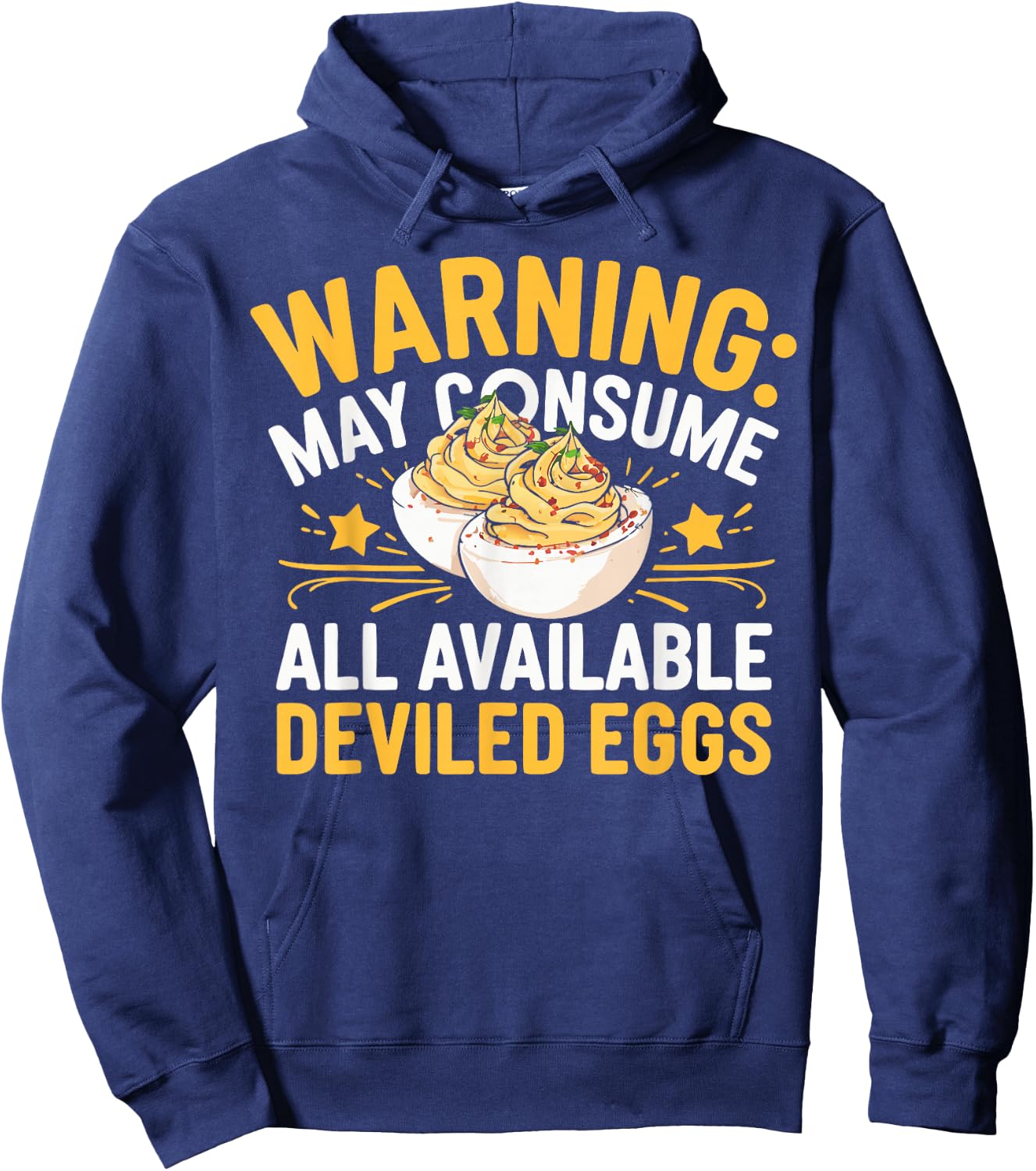 Thanksgiving Family Dinner Funny Deviled Eggs Hoodie - Hoodie | Navy