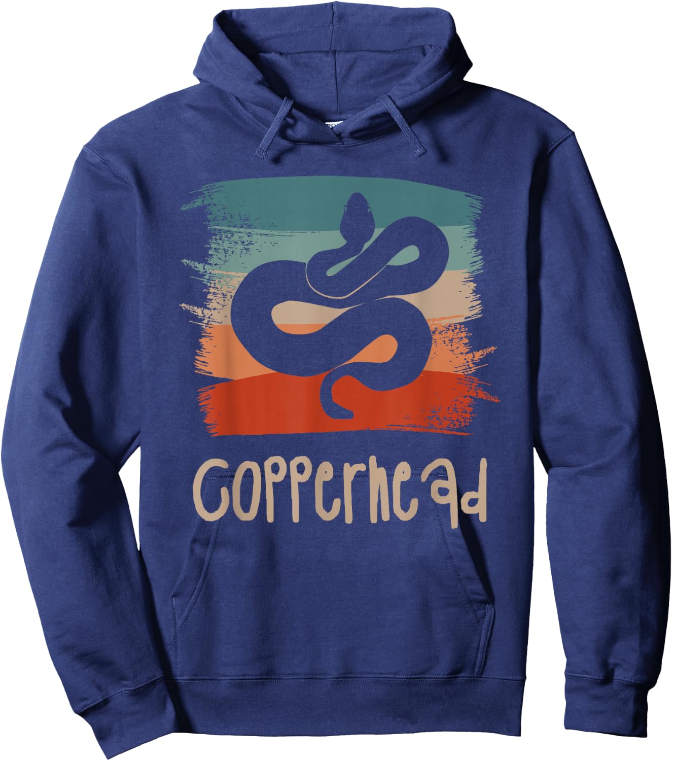 Retro Vintage Copperhead Copperheads Hoodie - Hoodie | Navy