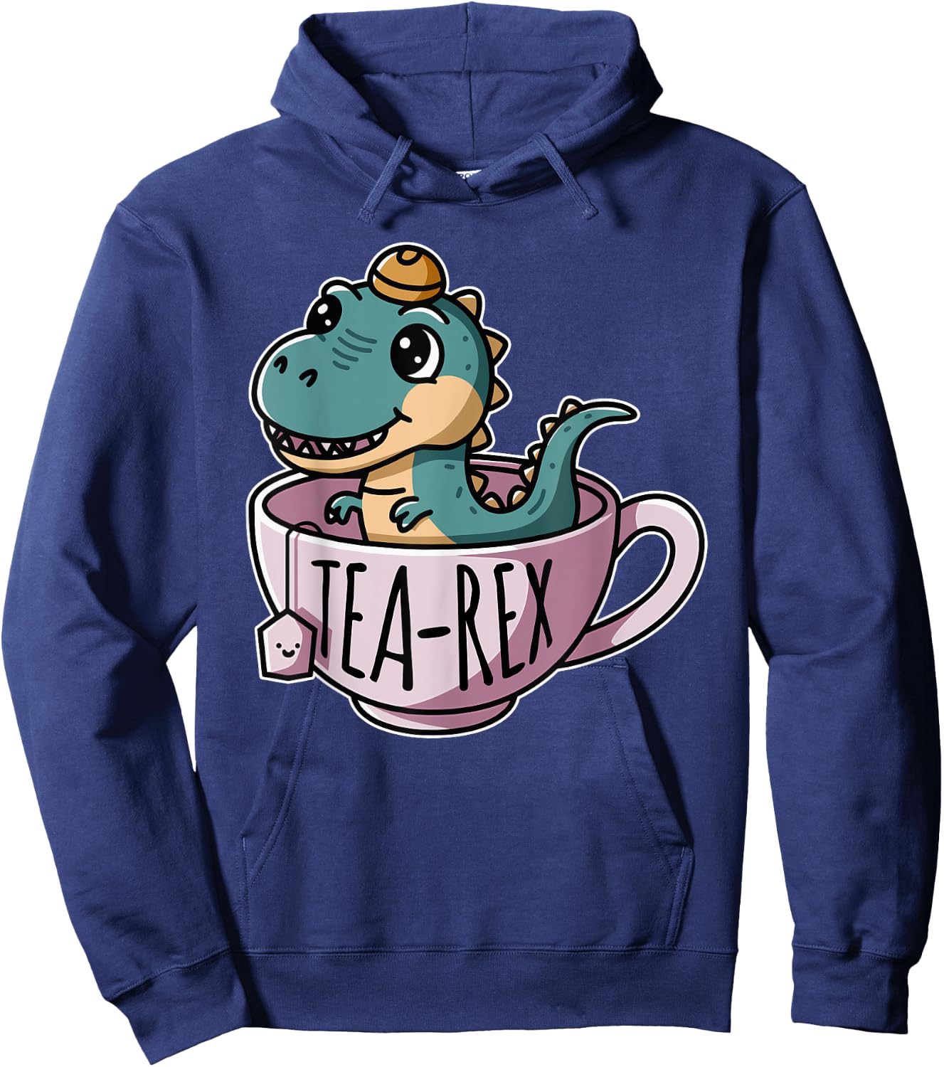 Tea-Rex Cute T-Rex Dinosaur Kawaii Dino Hoodie - Hoodie | Navy