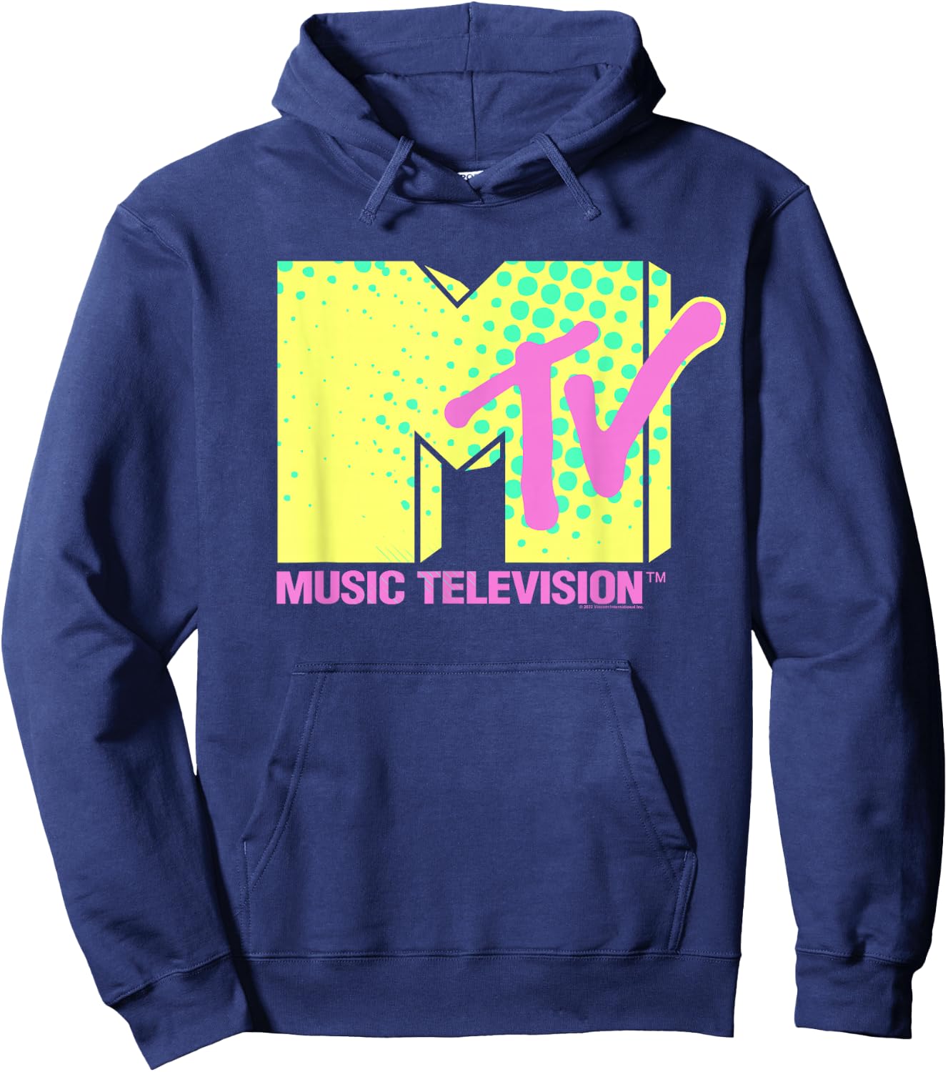 MTV Neon Logo , black Hoodie - Hoodie | Navy