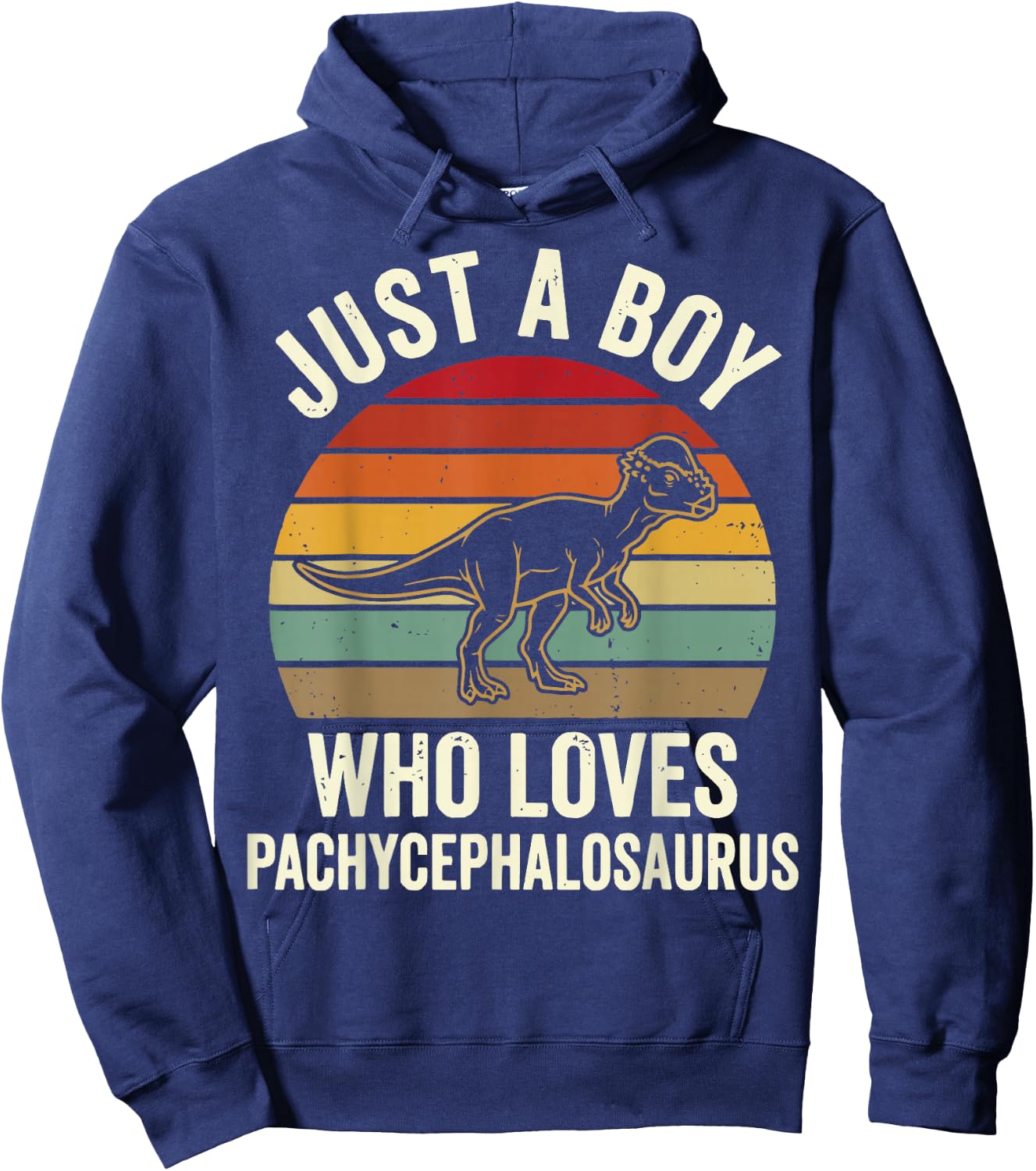 Just A Boy Who Loves Pachycephalosaurus Hoodie - Hoodie | Navy