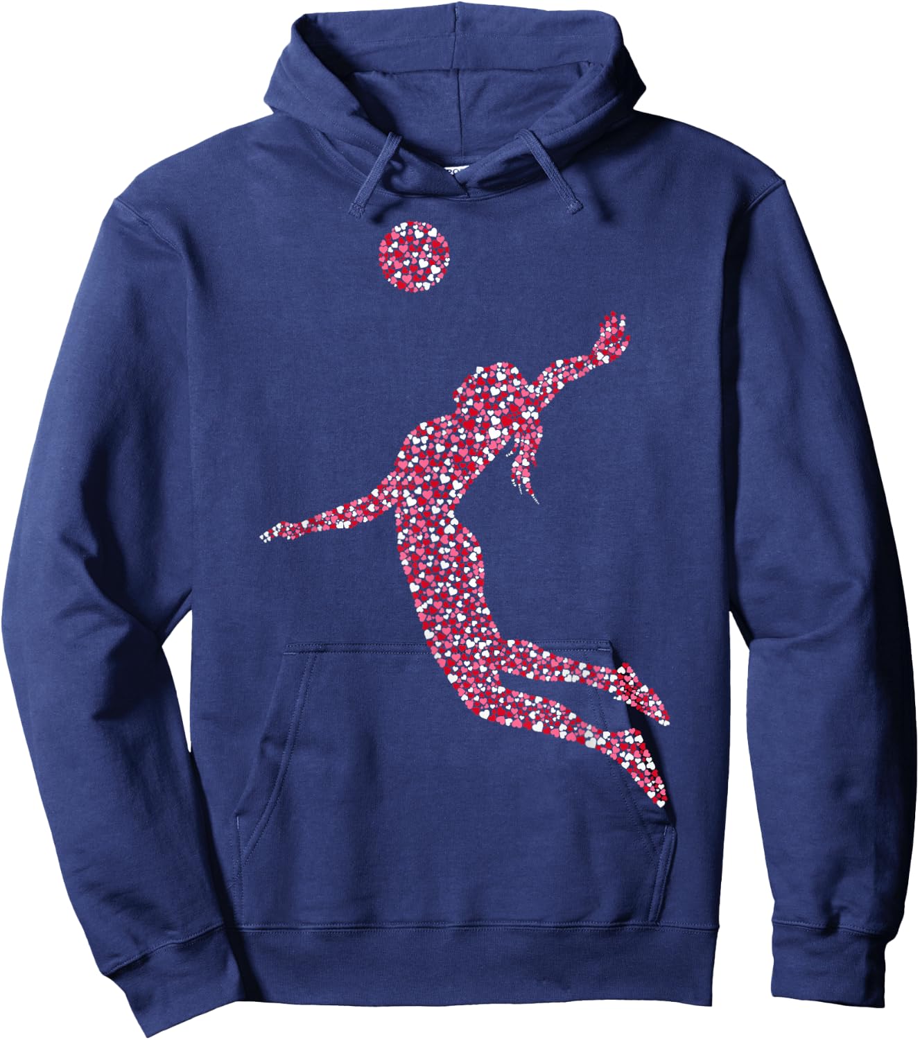 Volleyball Mädchen Volleyballerin Kinder Frauen Hoodie - Hoodie | Navy