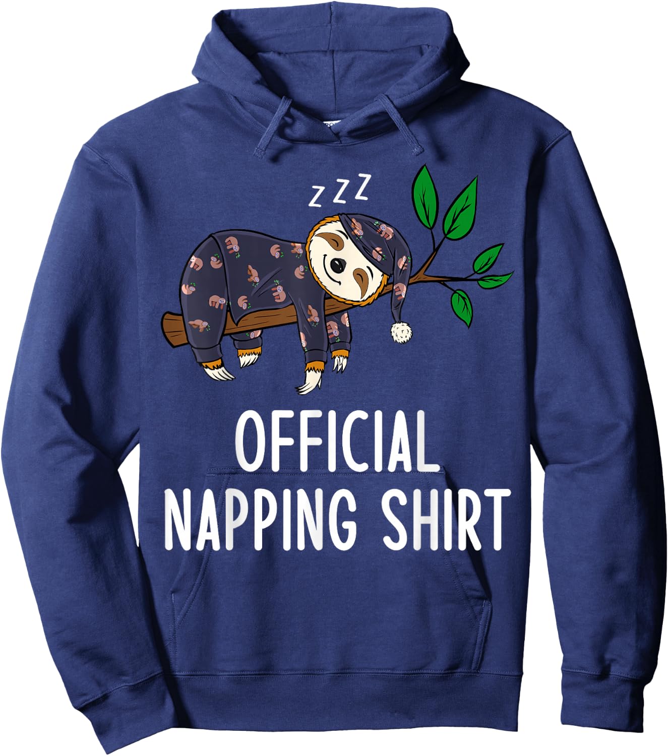 Sleeping Sloth Pyjamas Sloth Official Napping Hoodie - Hoodie | Navy
