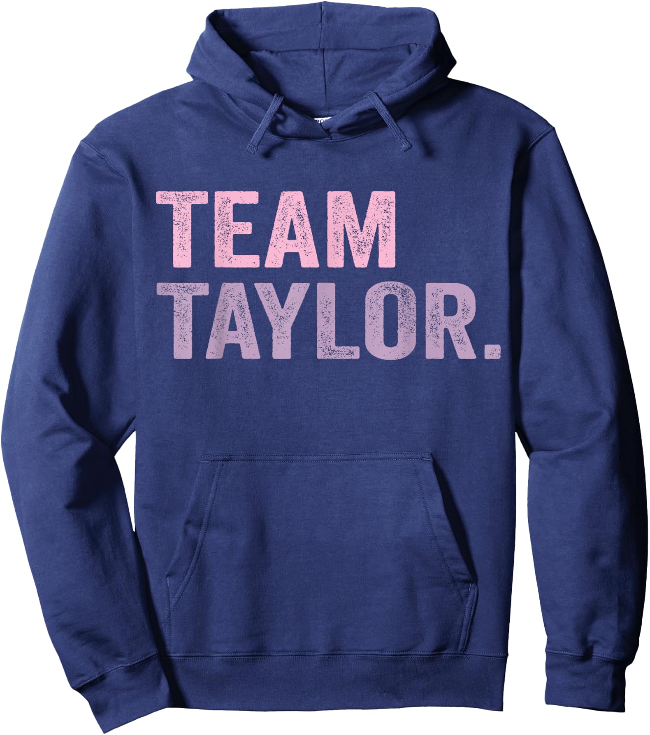 Team Taylor Retro Groovy Personalised Team Name Hoodie - Hoodie | Navy