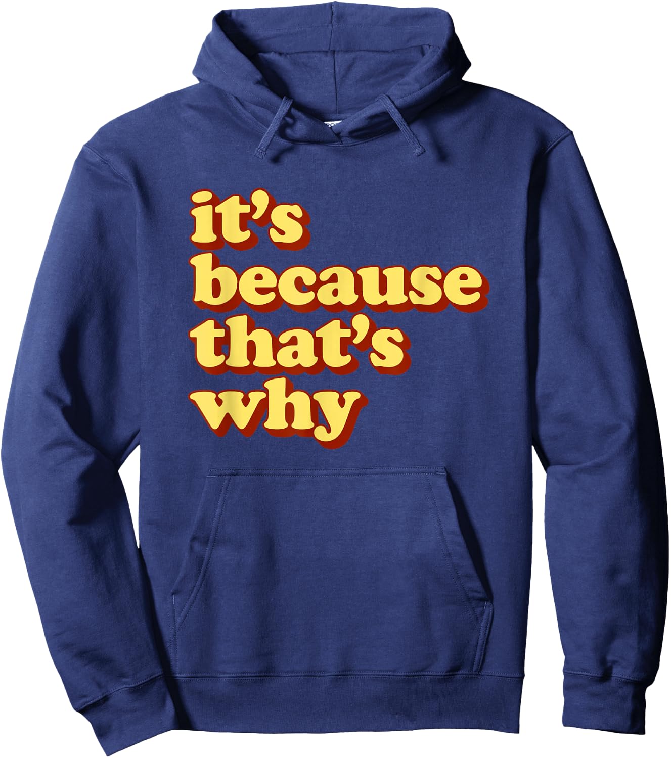Funny Meme It’s Because that’s Why Hoodie - Hoodie | Navy