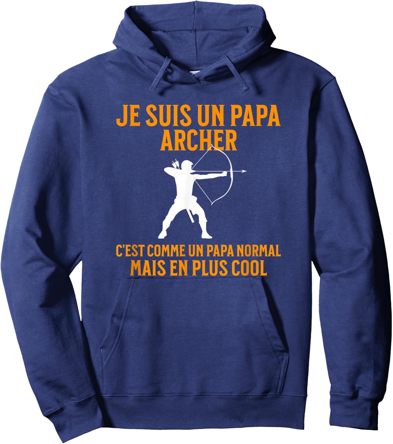 Papa Archer | Archer Gift | Humor Archery Hoodie - Hoodie | Navy
