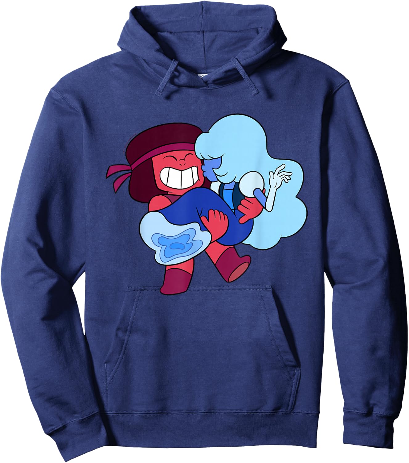Steven Universe Sweet on Ruby and Sapphire Hoodie - Hoodie | Navy