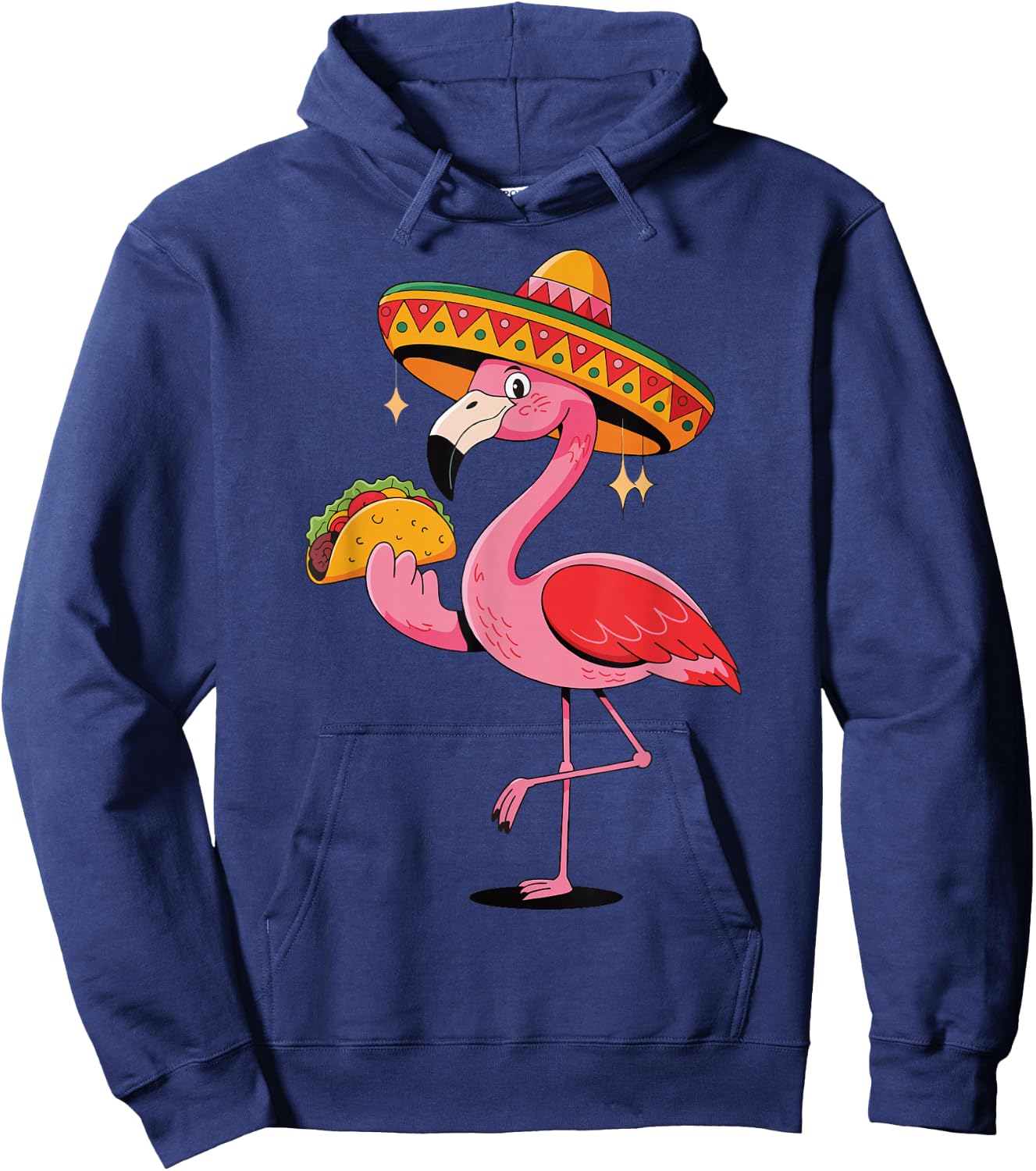 Flamingo Cinco De Mayo Hoodie - Hoodie | Navy