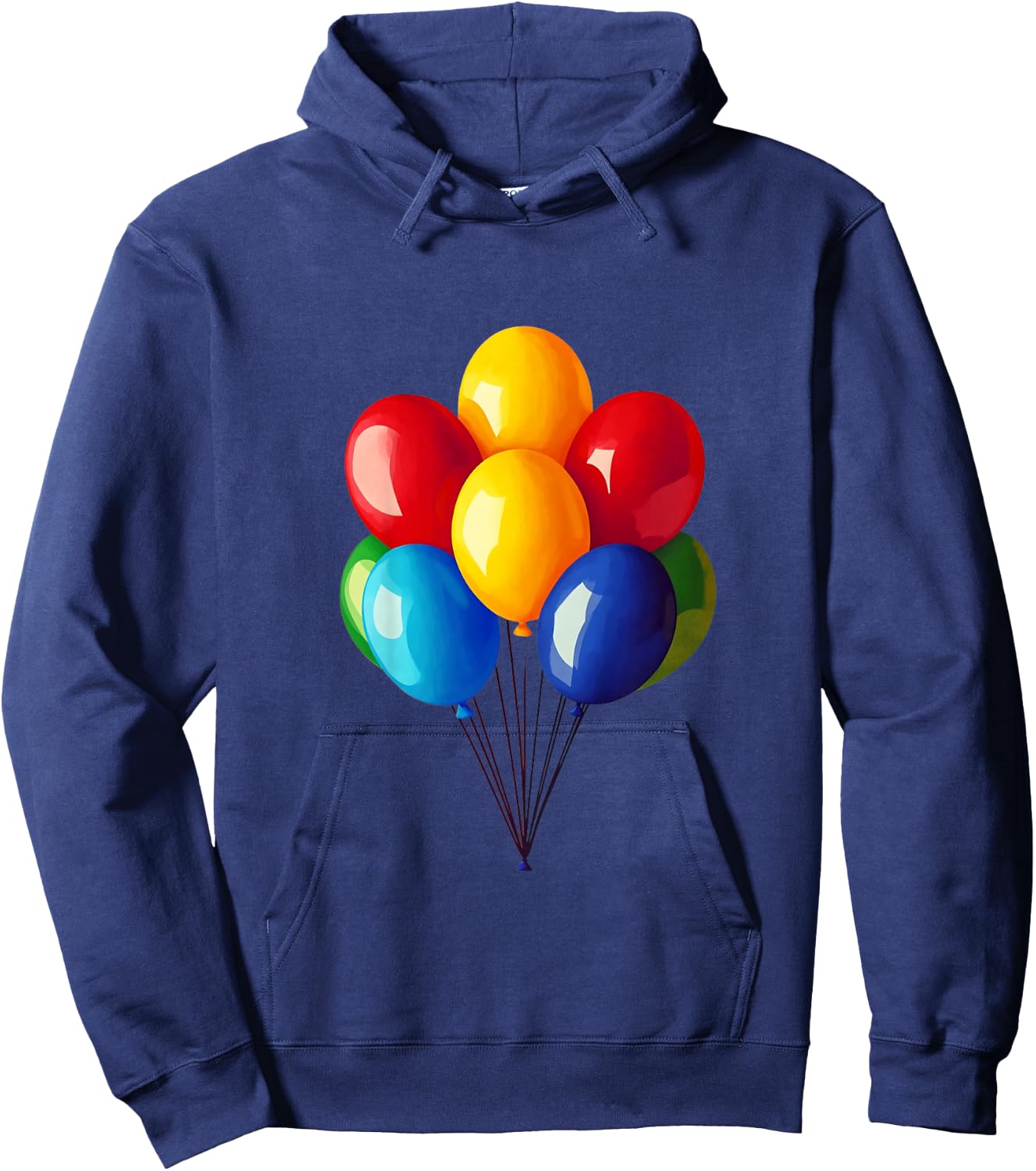 Kids Colorful Balloons Celebration Party Decor Hoodie - Hoodie | Navy