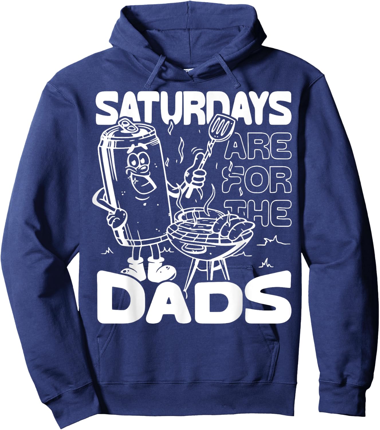 Bbq Grill Saturdays Are For The Dads Hoodie - Hoodie | Navy