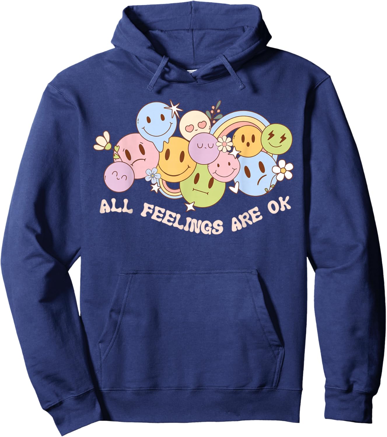 All Feelings Are Ok Teacher Student s Are Okay Hoodie - Hoodie | Navy