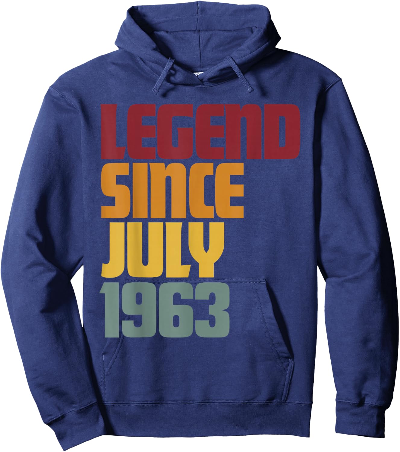 Legend Since July 1963 63rd Birthday - Vintage Hoodie - Hoodie | Navy