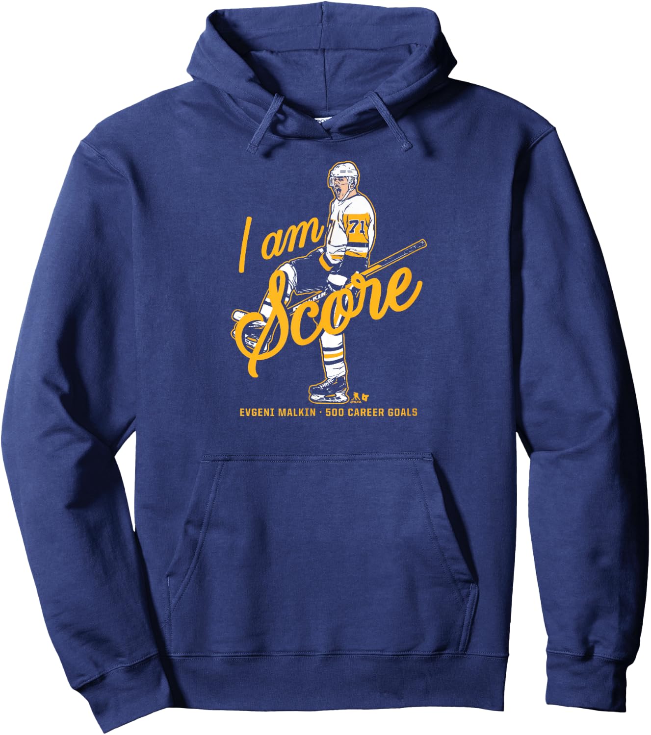 Evgeni Malkin - 500 Goals - Pittsburgh Hockey Hoodie - Hoodie | Navy
