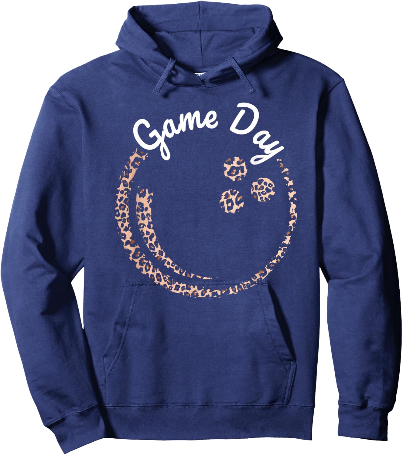 Bowling Player Game Day Leopard Bowler Women Hoodie - Hoodie | Navy