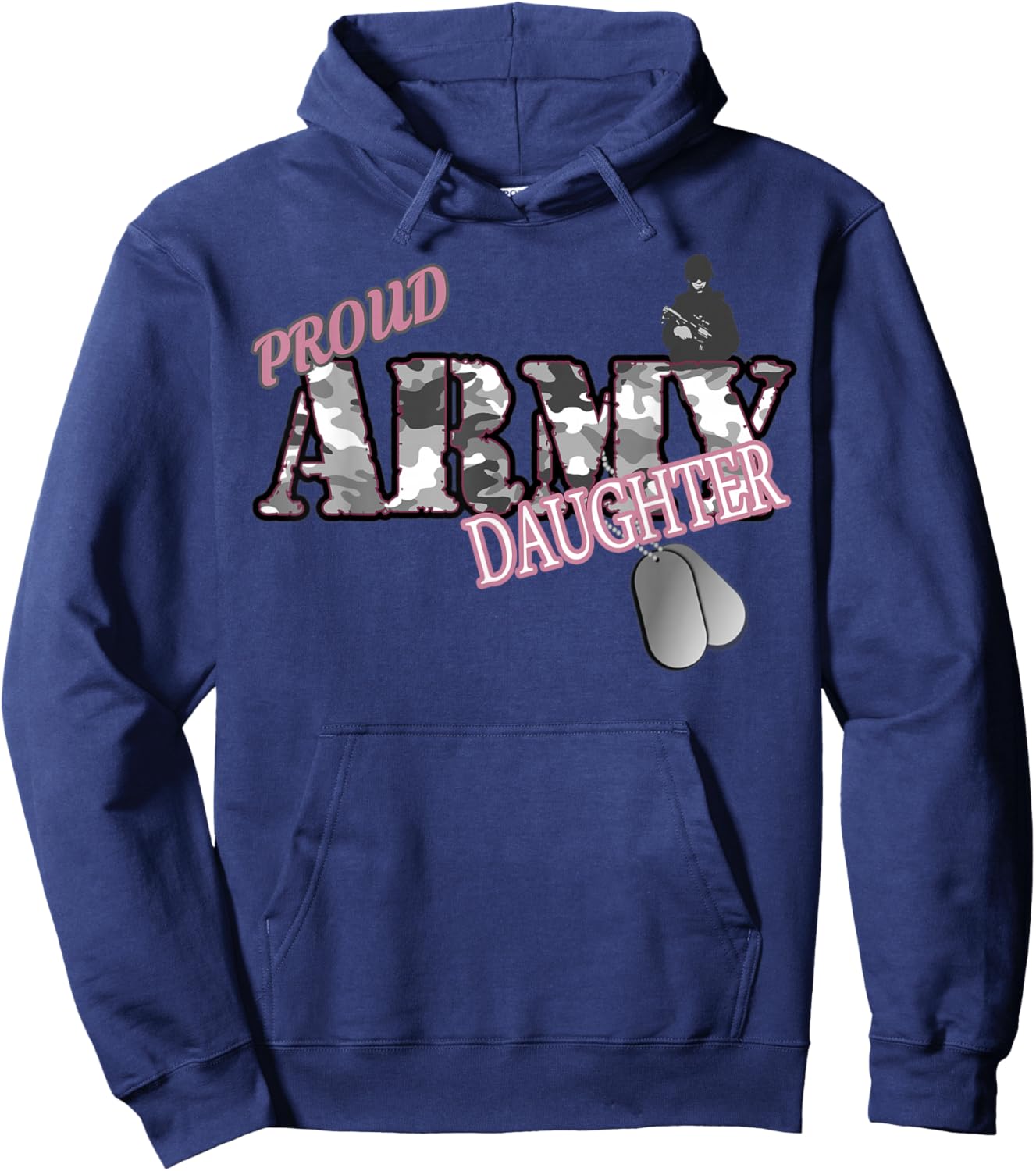 Proud Army Daughter Hoodie - Hoodie | Navy