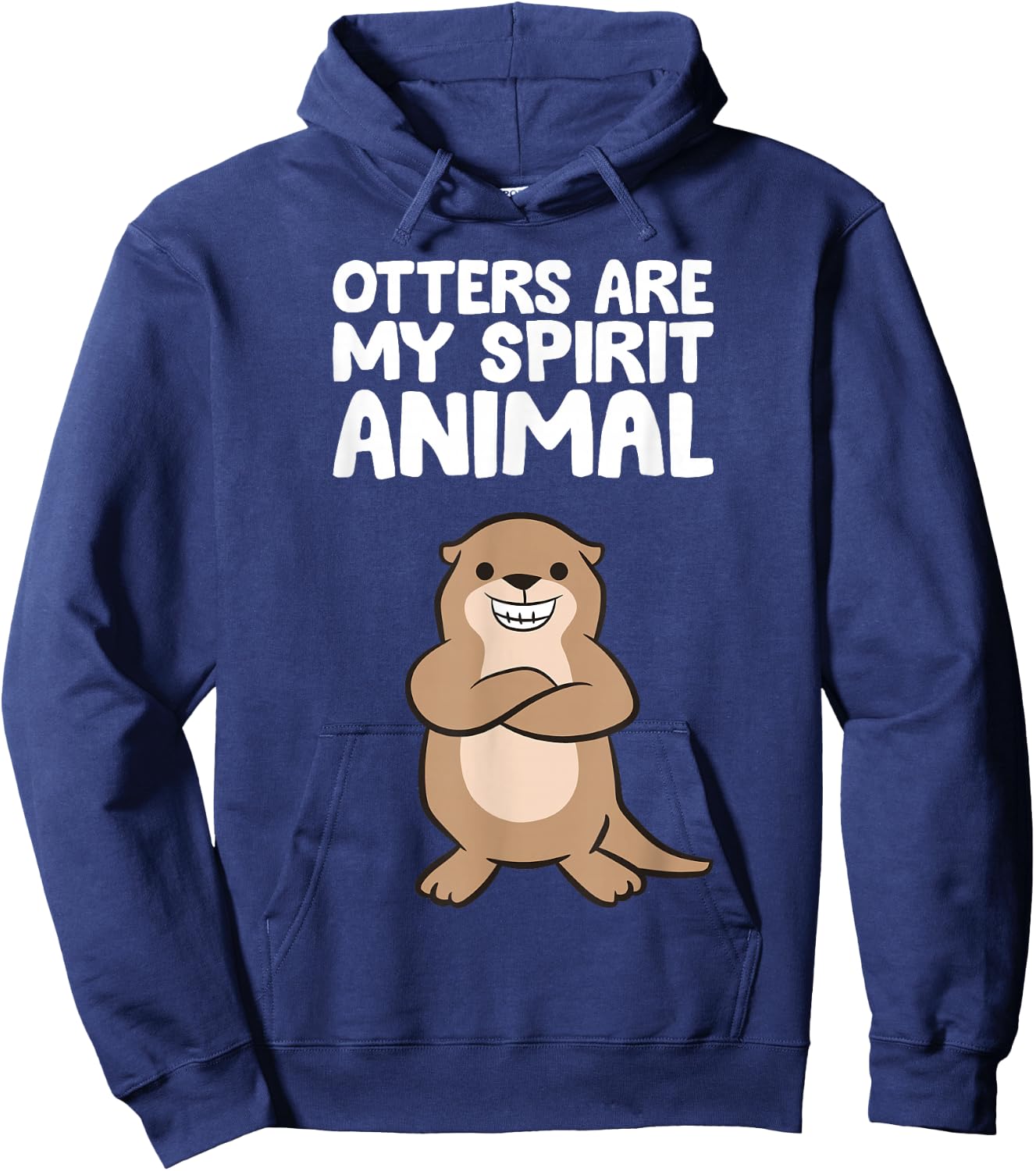 Funny Otter Lover Otters Are My Spirit Animal Hoodie - Hoodie | Navy