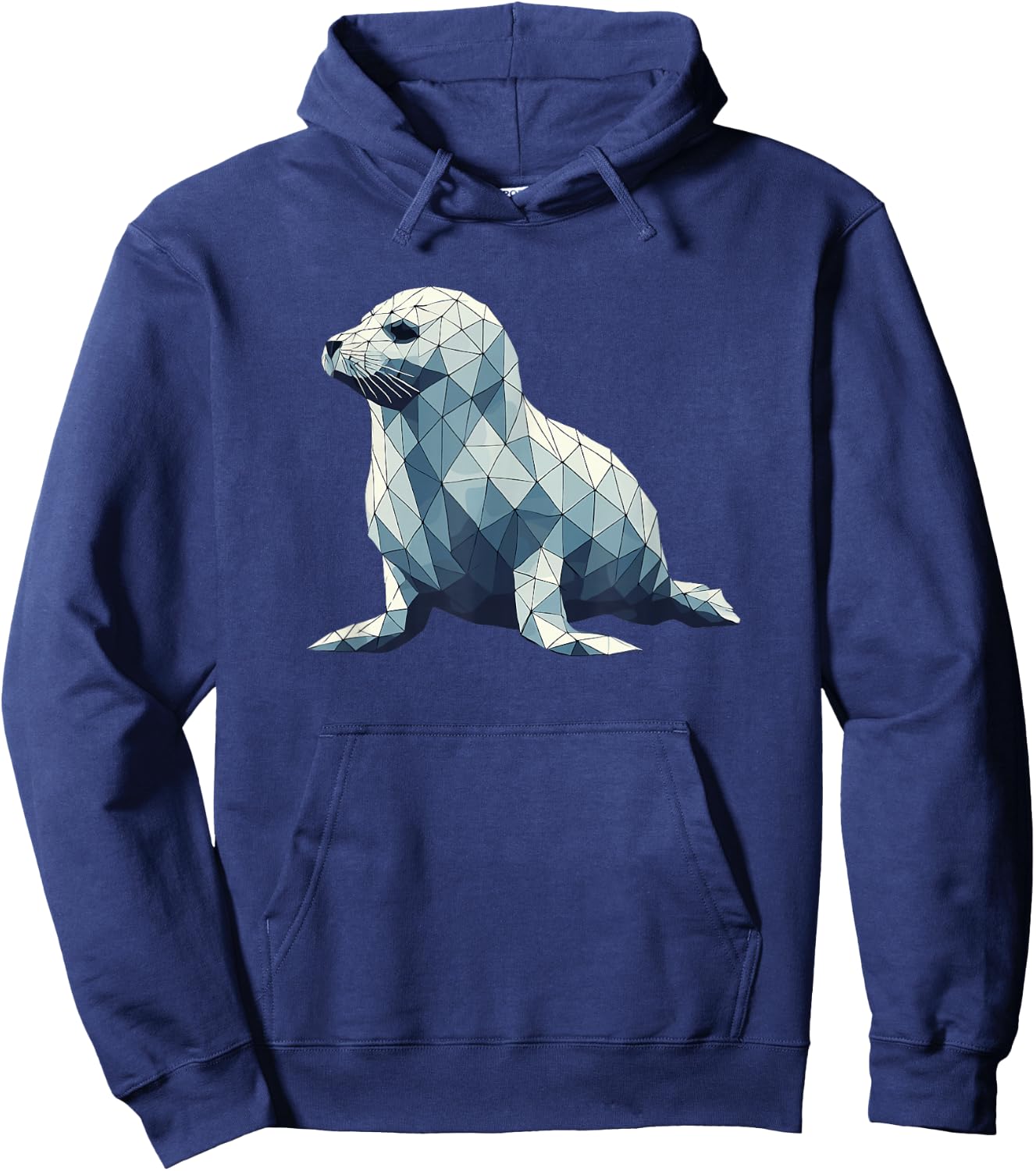 Geometric Art Baby Seal Seals Hoodie - Hoodie | Navy