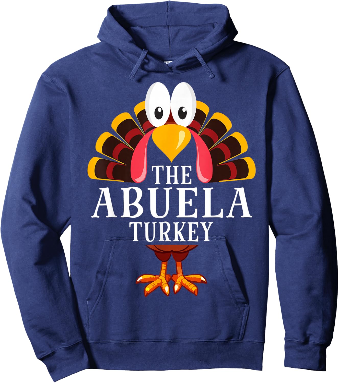 Thanksgiving The Abuela Turkey Matching Hoodie - Hoodie | Navy