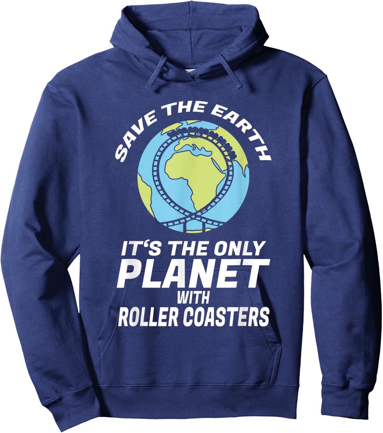 Fun Roller Coaster Hoodie - Hoodie | Navy