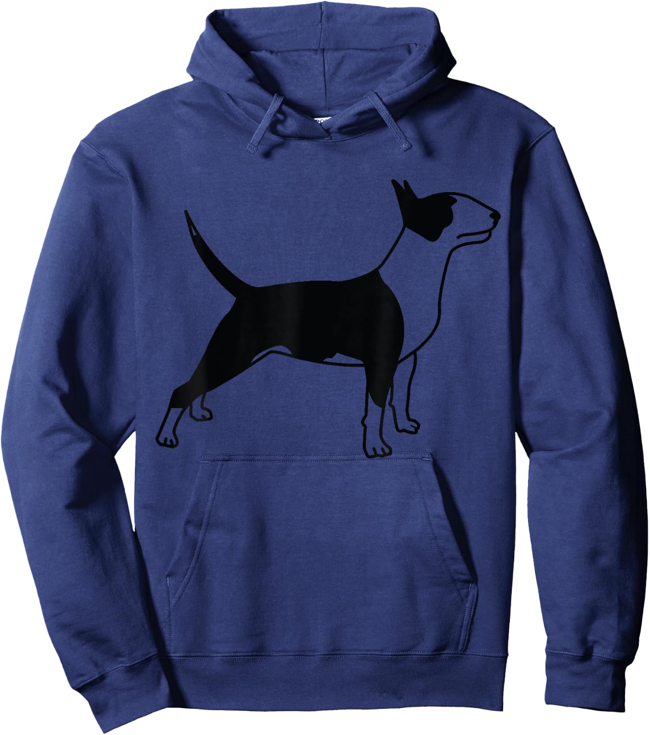 Bullterrier walking dog owners dog gift dog fan Hoodie - Hoodie | Navy