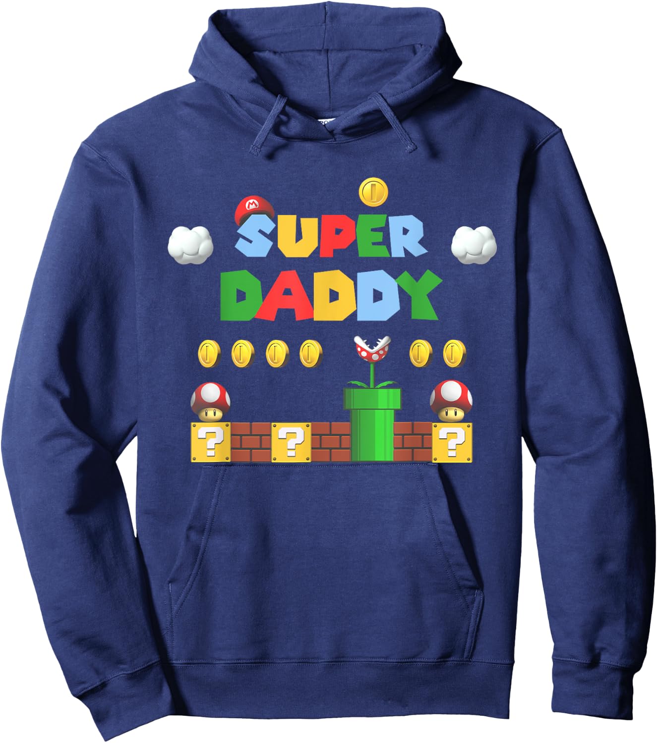 Super Daddy Abenteuer Thema Familie Liebe Hoodie - Hoodie | Navy