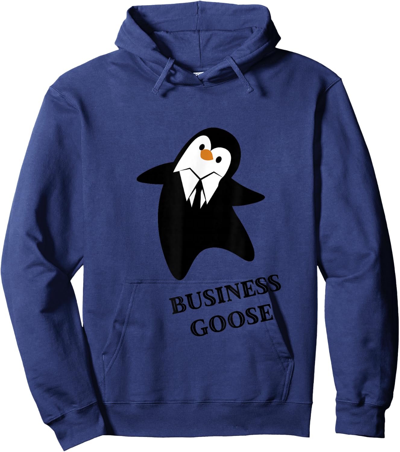 Business Goose Penguin in Tuxedo Hoodie - Hoodie | Navy