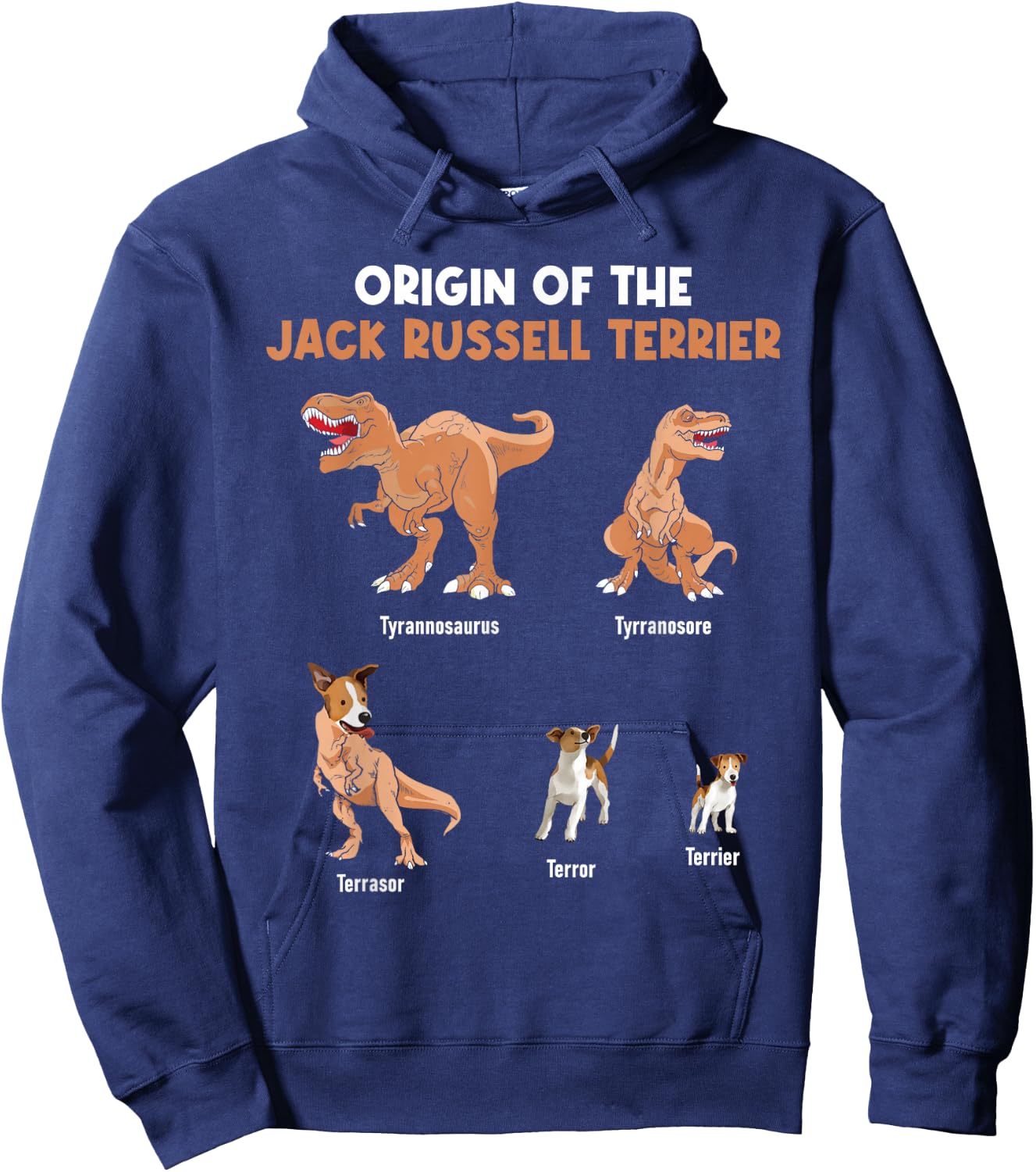 Origin Of The Jack Russell Terrier - Dog Lover Hoodie - Hoodie | Navy