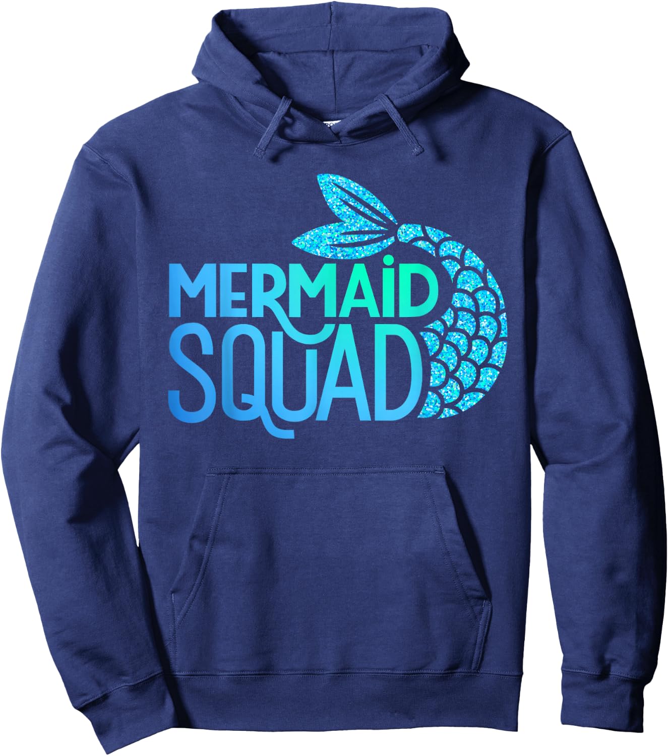 Mermaid Squad Birthday Matching Hoodie - Hoodie | Navy