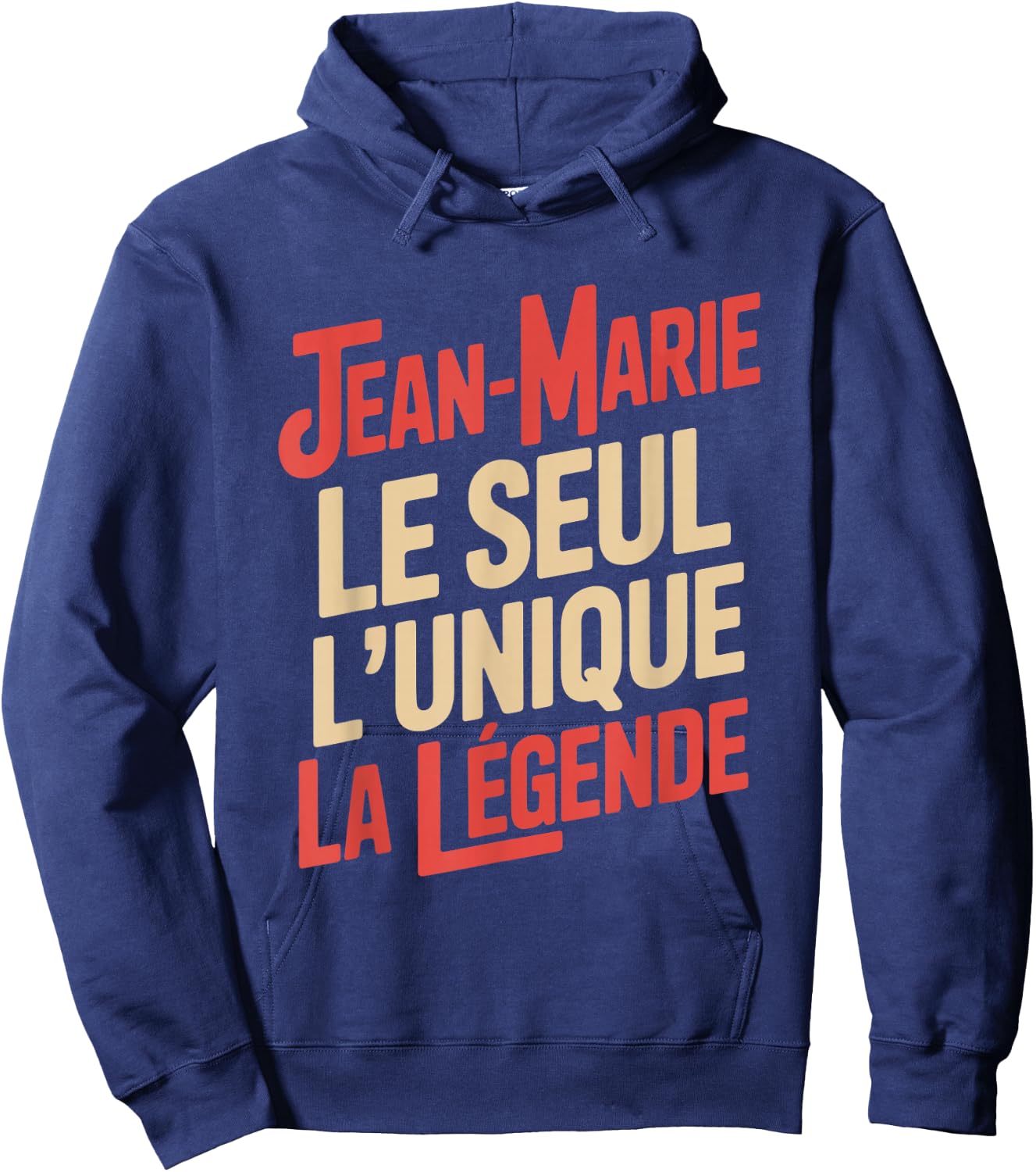 Jean Marie Men's Funny Funny Gift Funny Hoodie - Hoodie | Navy