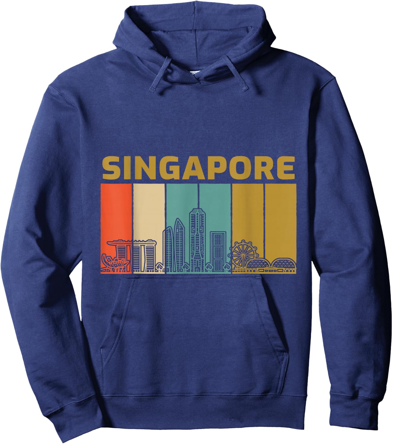 Amazing Singapore Skyline Love City Hoodie - Hoodie | Navy