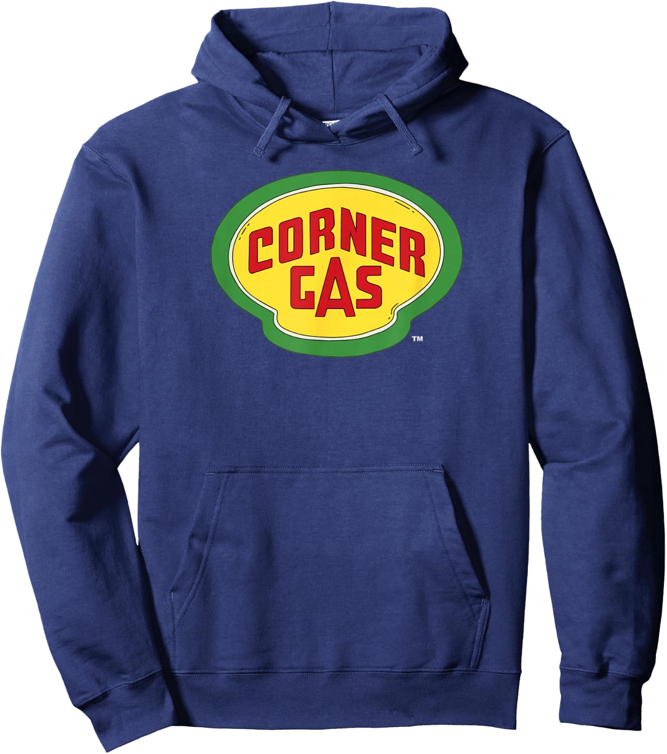 Corner Gas: Logo w/White Text Small Hoodie - Hoodie | Navy
