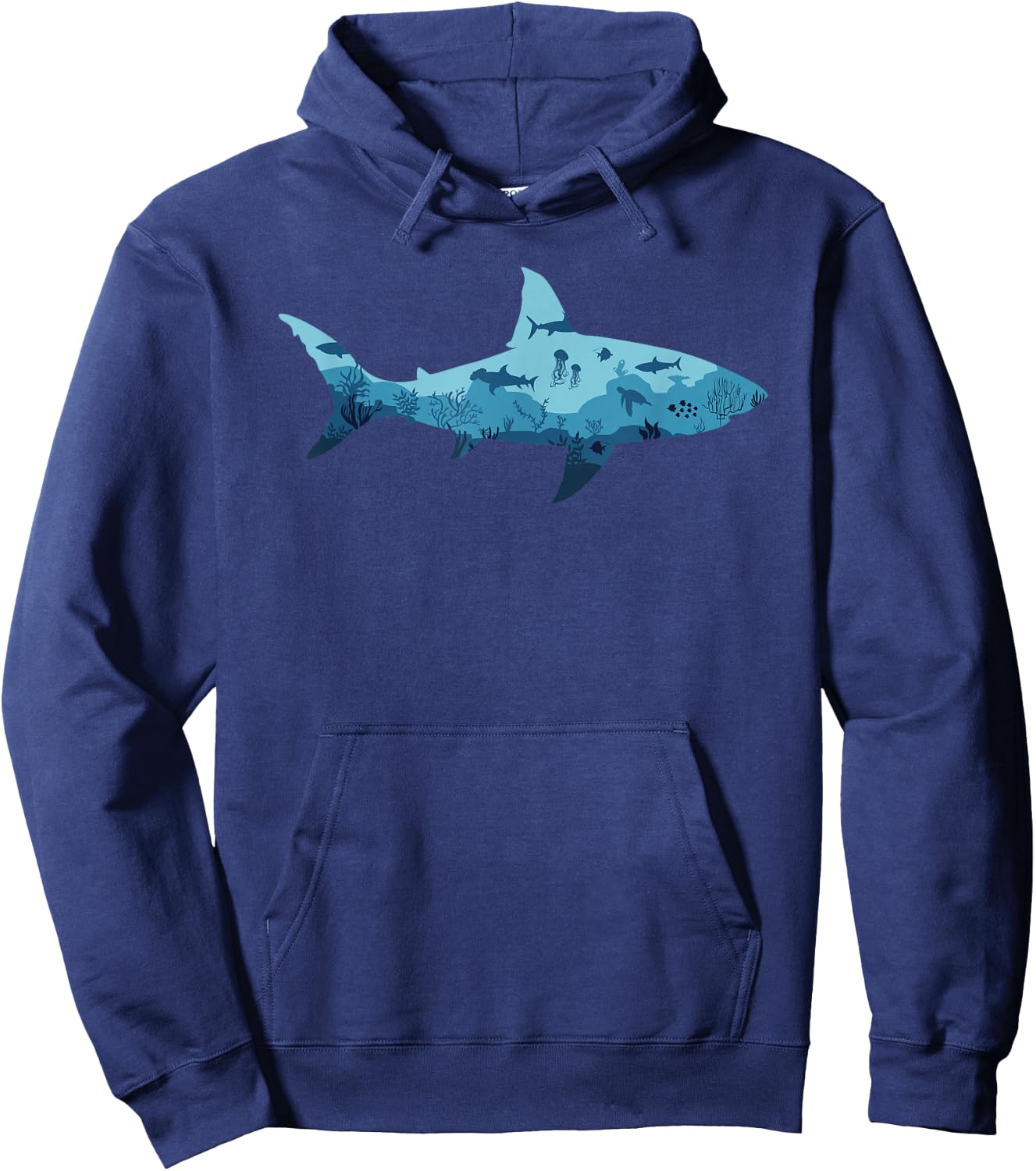Shark Underwater Life Ocean Underwater World Hoodie - Hoodie | Navy