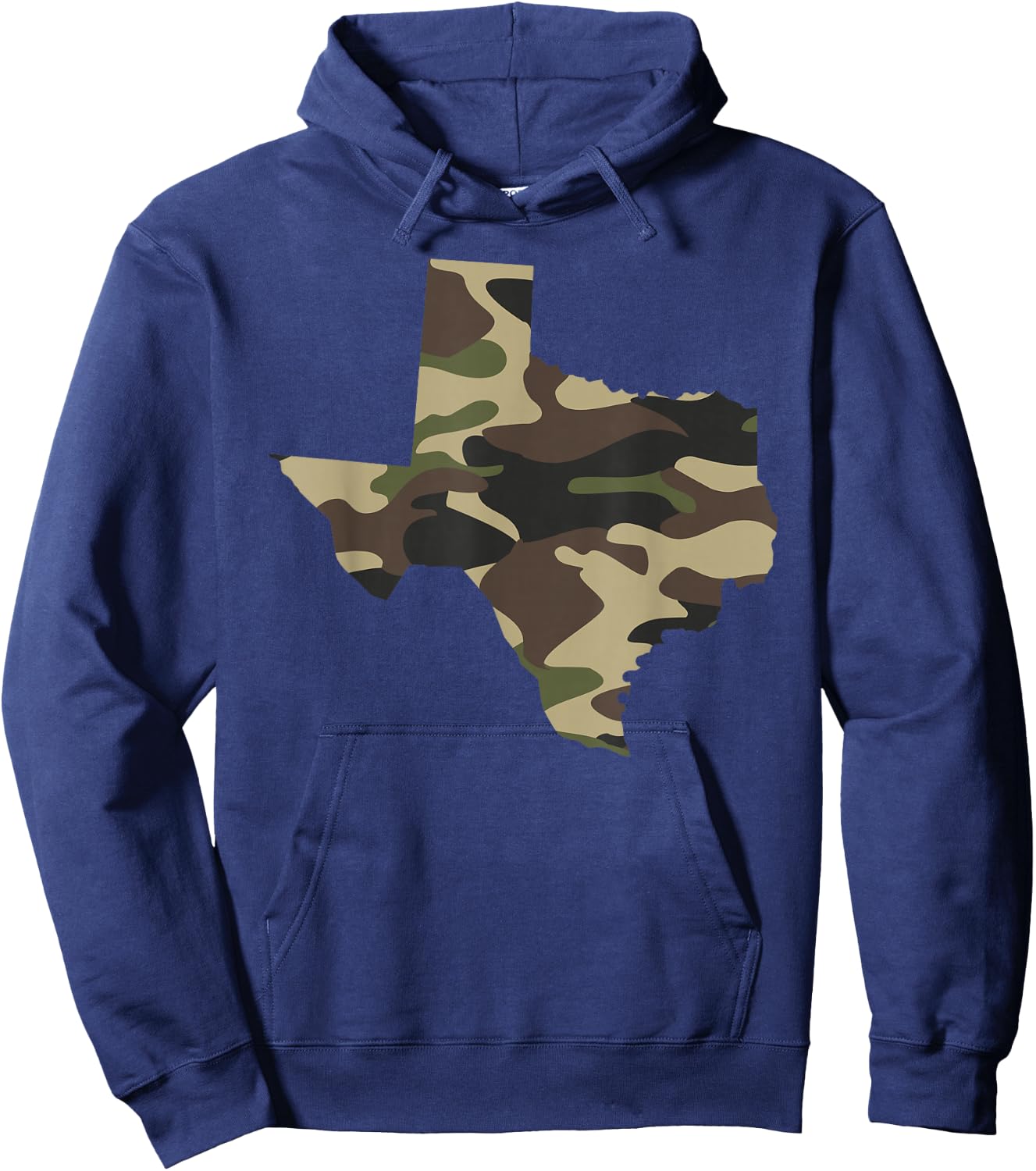 Texas Military Camo State Outline Hoodie - Hoodie | Navy