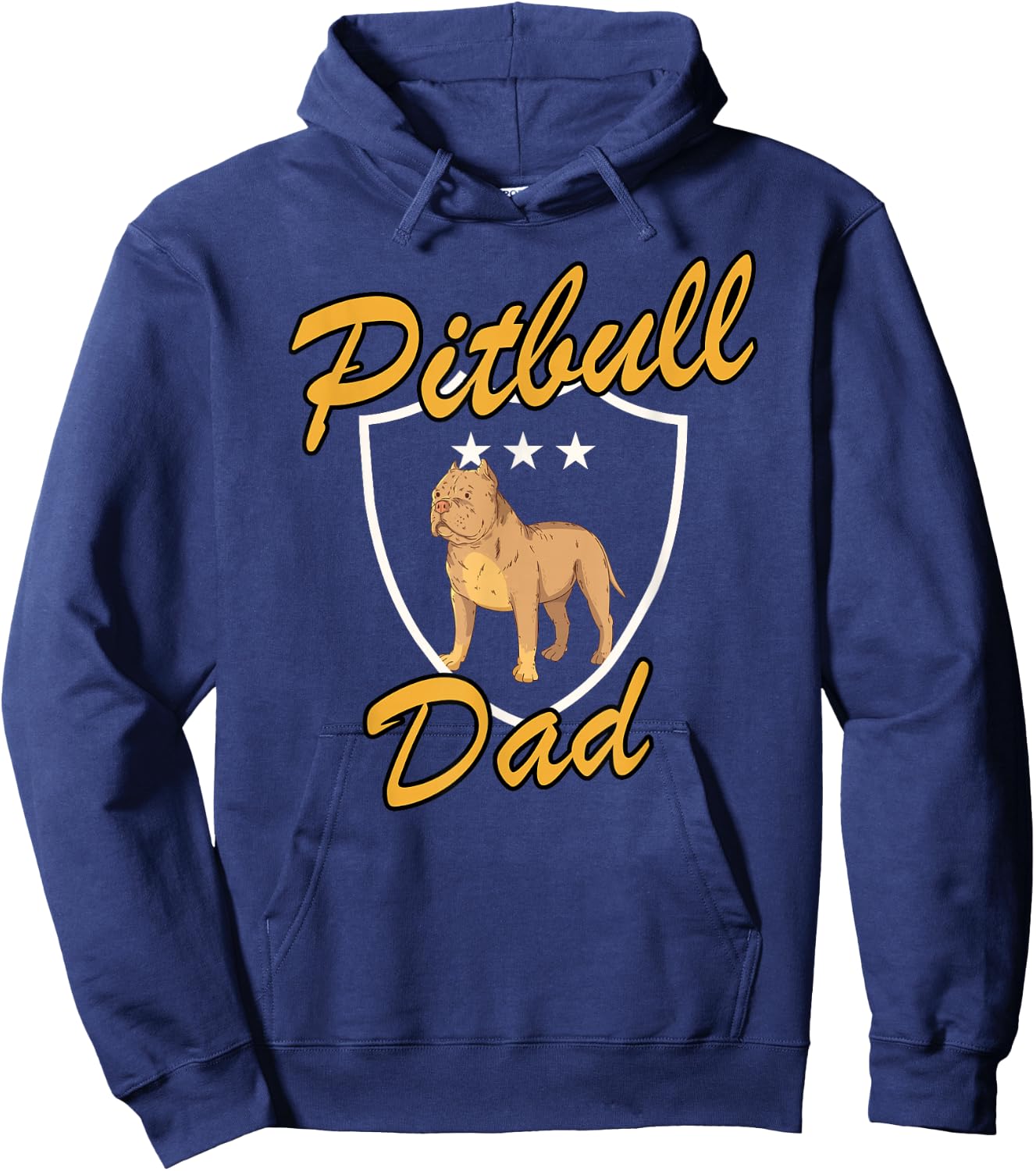 Pitbull Dad Gift Pitbull Owner Love Pitbull Dog Hoodie - Hoodie | Navy