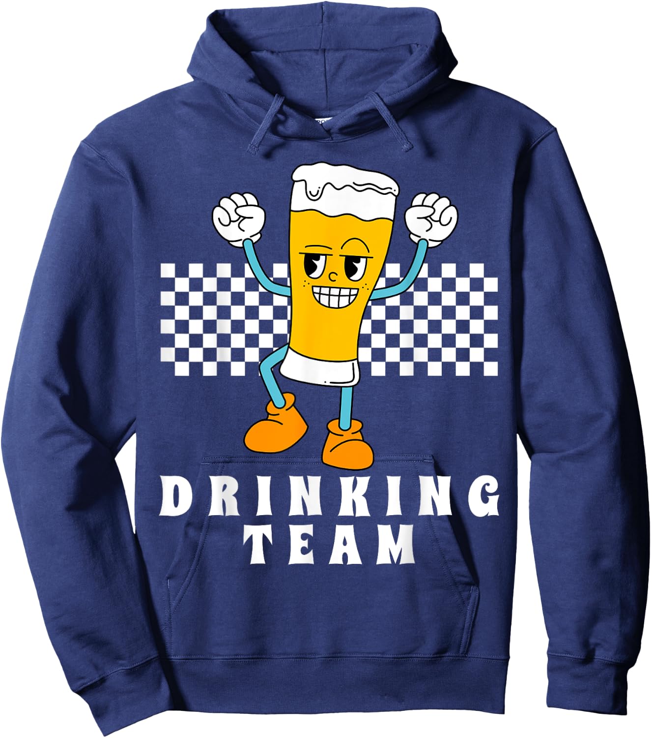 Drinking Team Groovy Matching Beer Vacation Hoodie - Hoodie | Navy