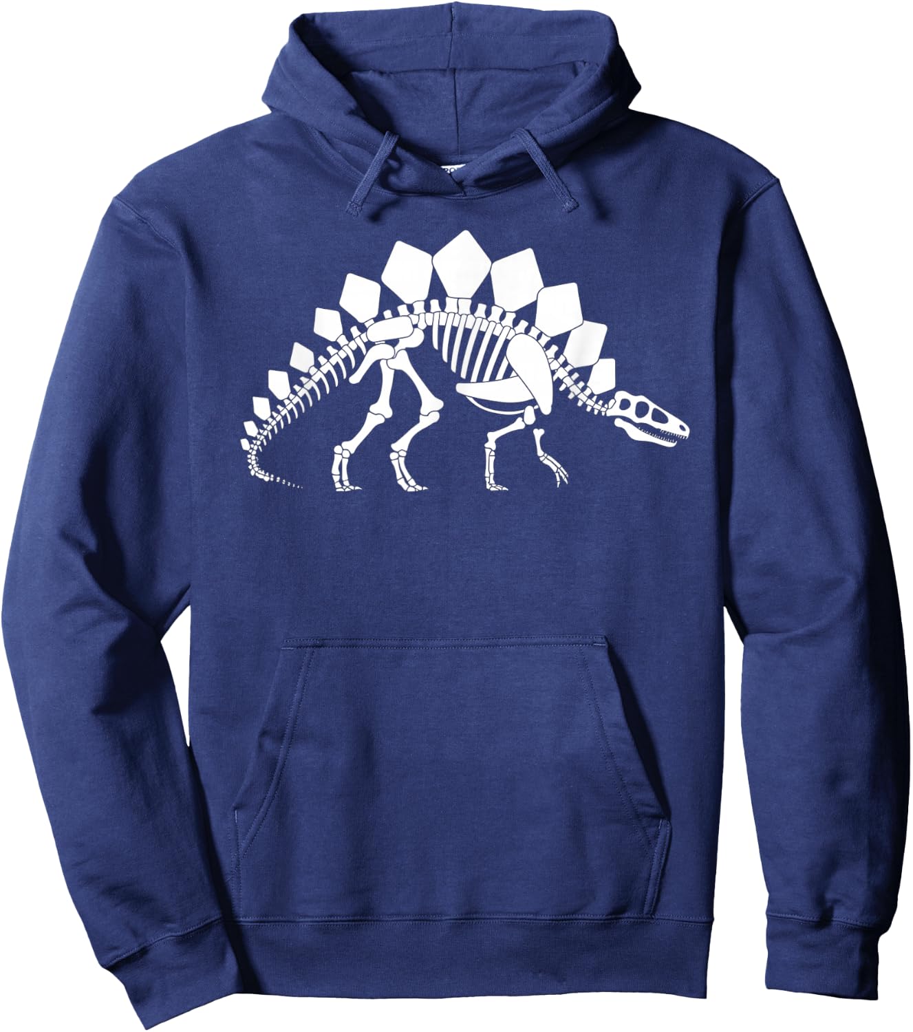 Stegosaurus Skeleton Hoodie - Hoodie | Navy