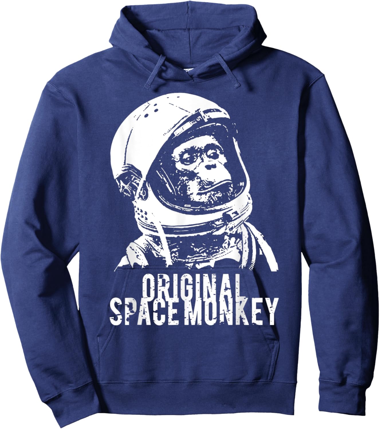 Original Space Monkey Funny Sarcastic Humor Fun Hoodie - Hoodie | Navy