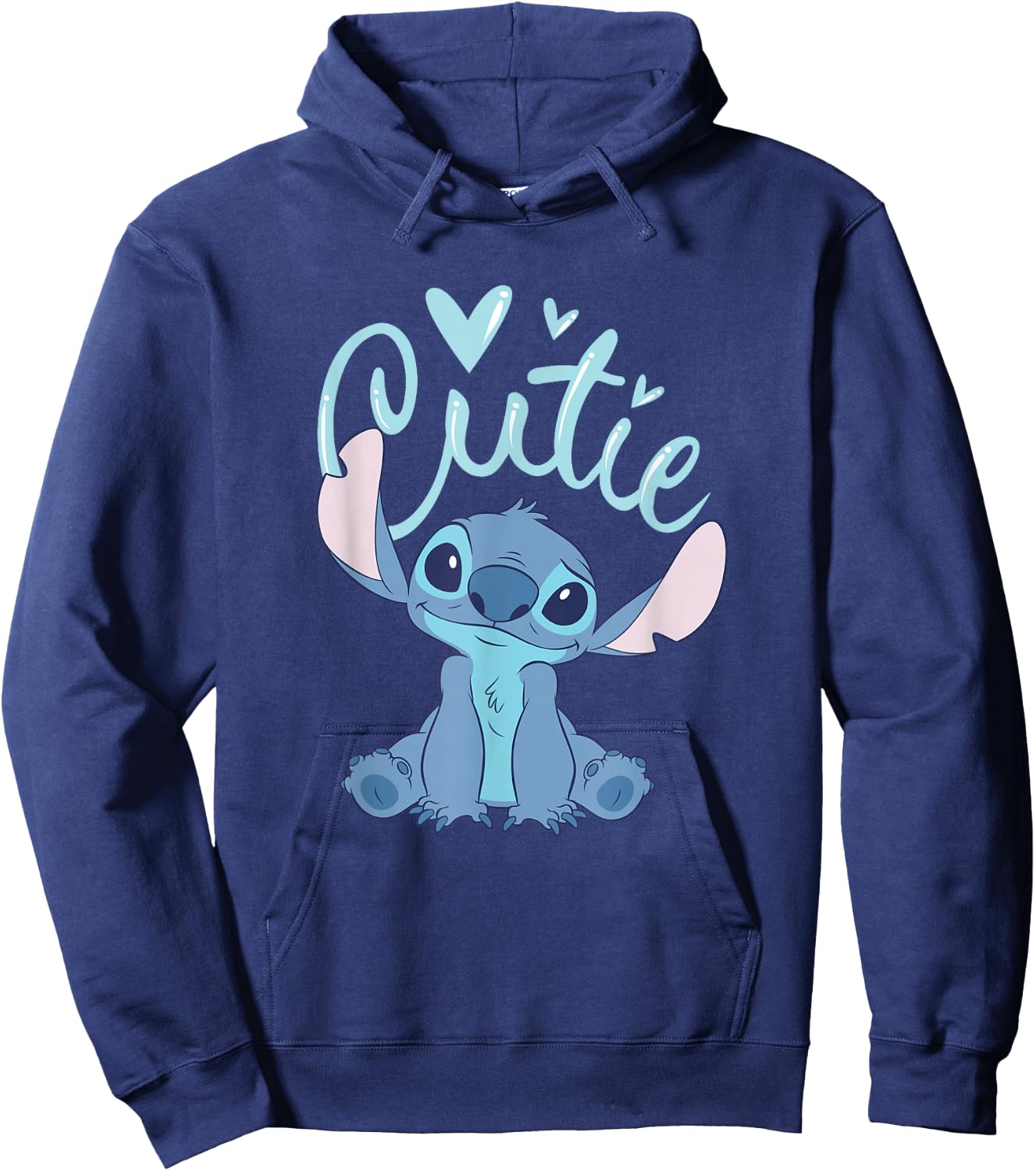 Disney Lilo and Stitch Cutie Pastel Heart Hoodie - Hoodie | Navy