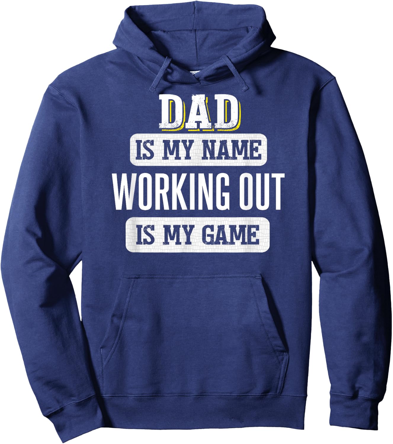 Funny Working Out Gift Dad Fathers Day Design Hoodie - Hoodie | Navy