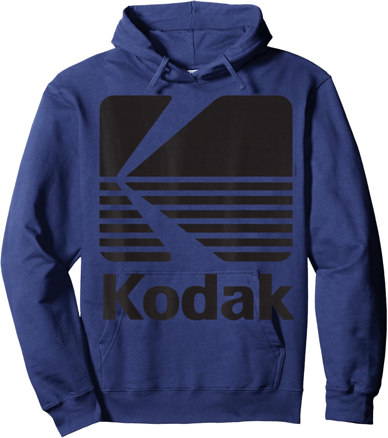 80s Vintage KODAK Logo - Black , grey, S Hoodie - Hoodie | Navy