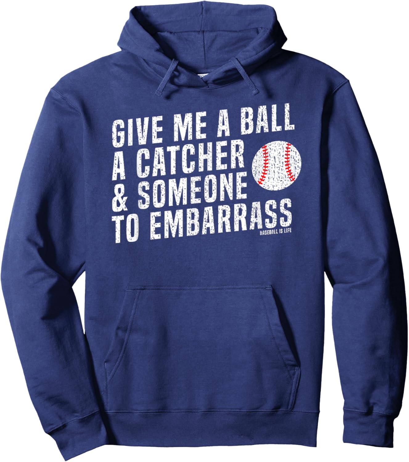 Funny Baseball Pitcher Hoodie - Hoodie | Navy