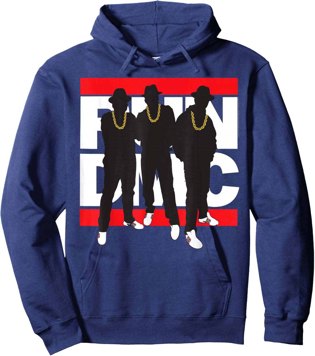 Run DMC Official Silhouette Band , black Hoodie - Hoodie | Navy