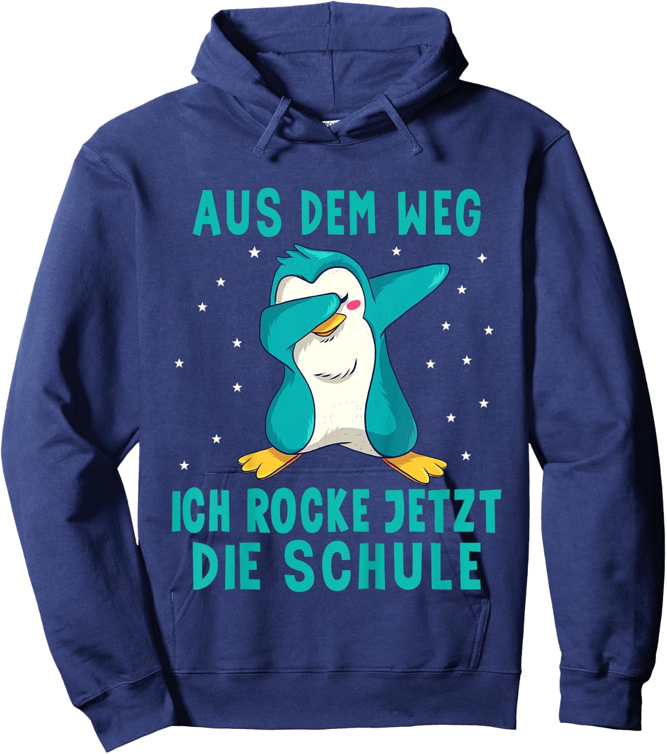Einschulung Schulkind Pinguin Schulanfang Hoodie - Hoodie | Navy