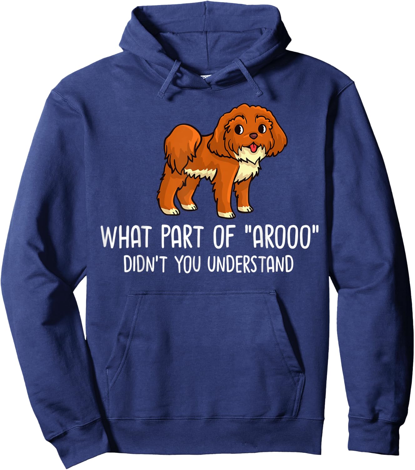 Shih Poo Dog Puppies Owner Lover Hoodie - Hoodie | Navy
