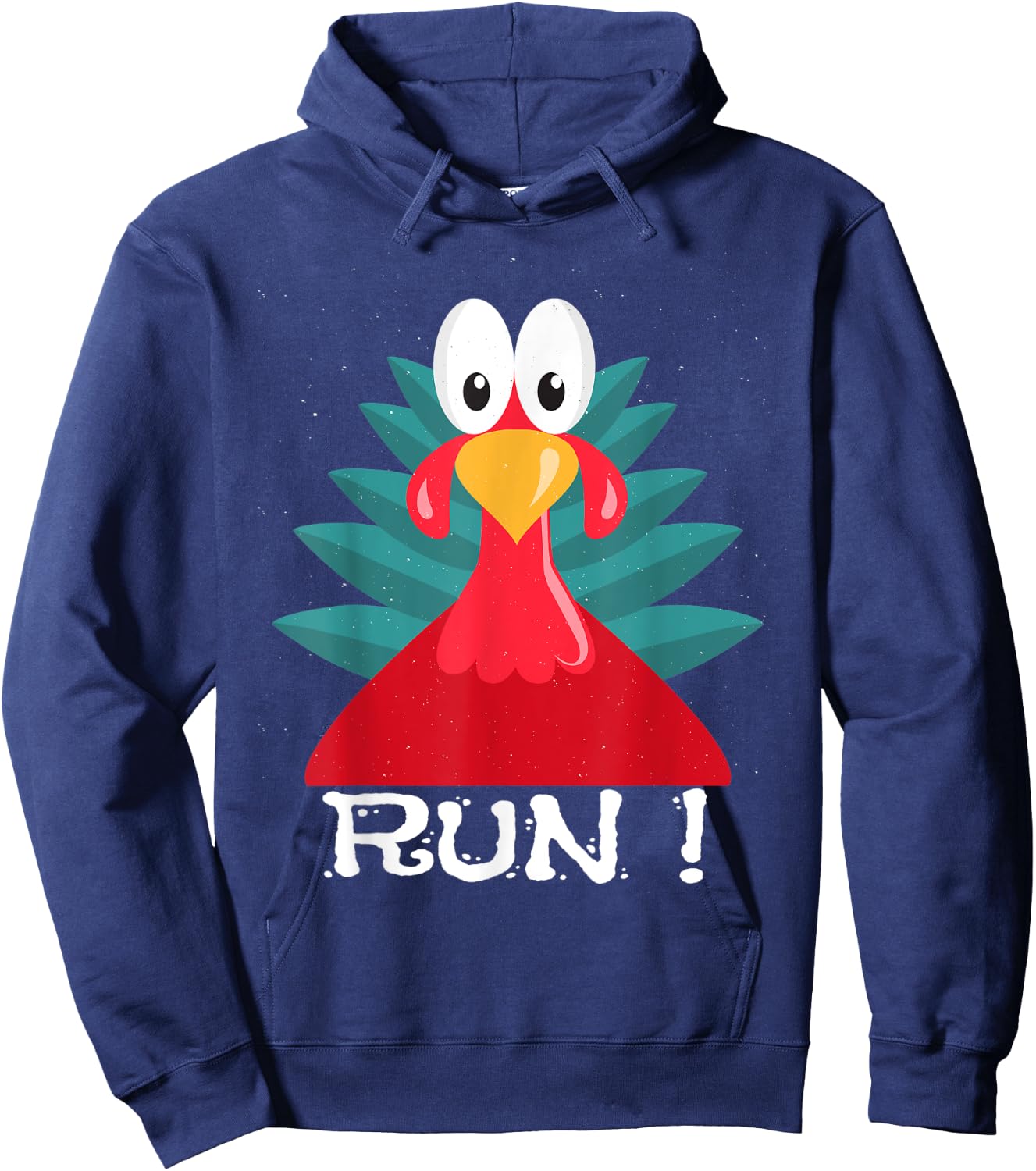 turkey adult costume running T shirt Hoodie - Hoodie | Navy